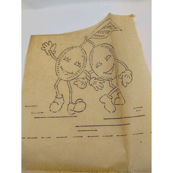 1948 McCall No. 1419 Kaumagraph Transfer Designs in Cross Stitch for Tea Towels - Picture 6 of 7